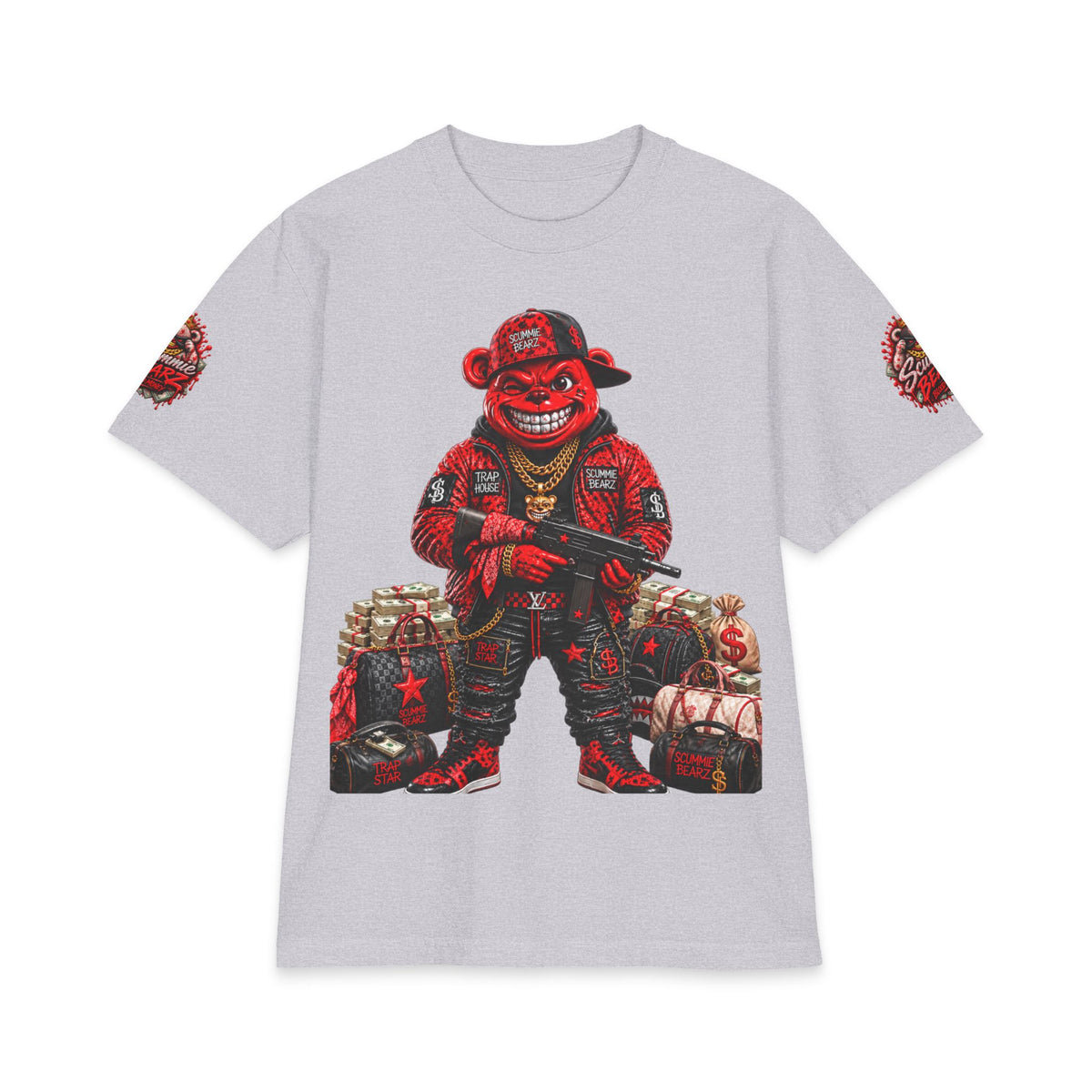 Red Draco | SCUMMIEBEARZ™ Shaka Wear Heavyweight Tee
