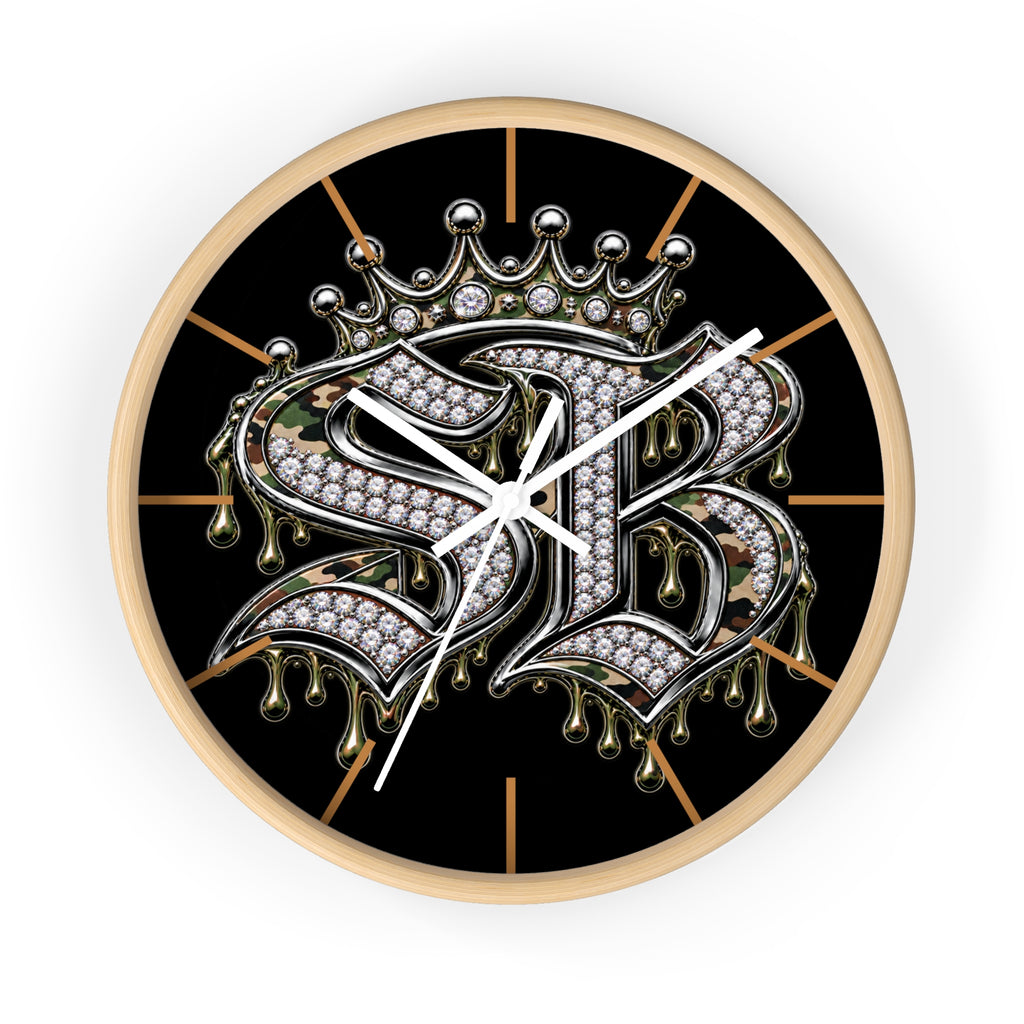 Wall Clock-CAMOUFLAGE SB LOGO-SCUMMIEBEARZ™️