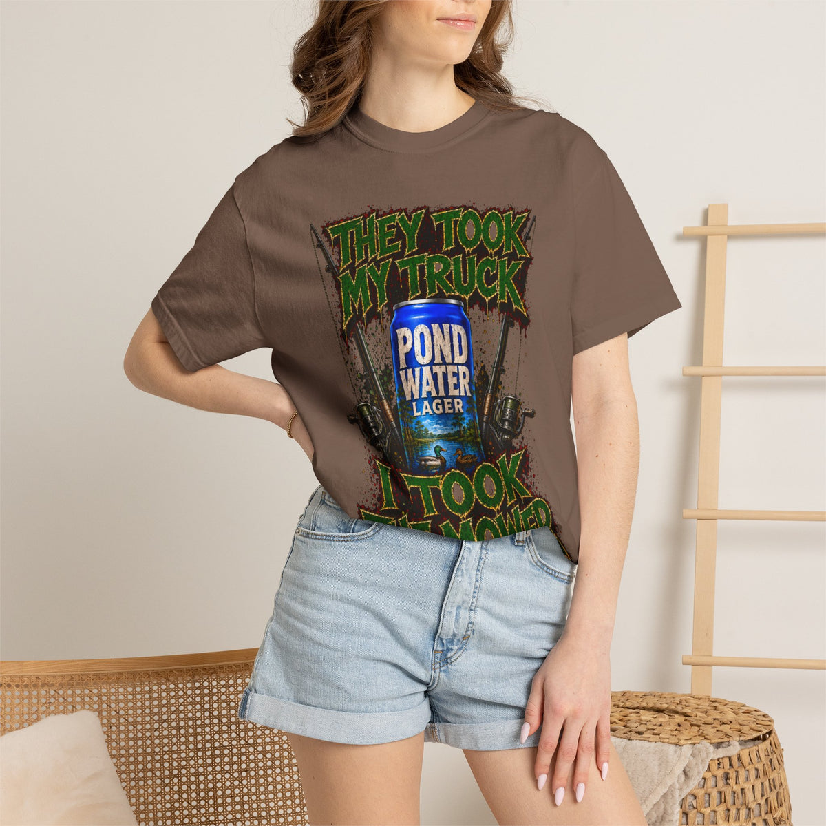 Unisex Garment-Dyed T-shirt- pond water mydaileys ininpound-SCUMMIEBEARZ™