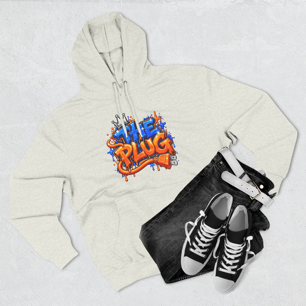 Three-Panel Fleece Hoodie-THE PLUG-SCUMMIEBEARZ™️