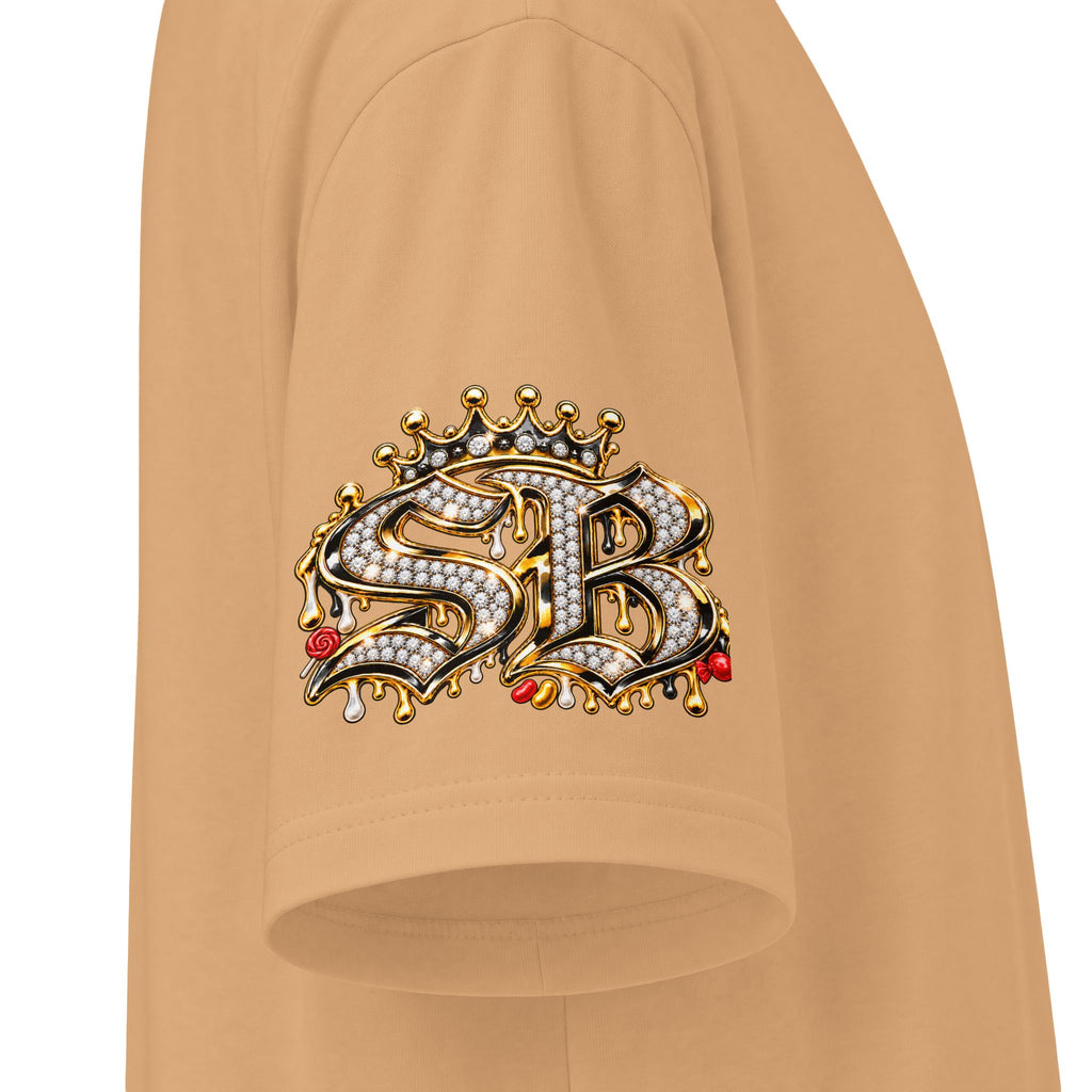 Like Stealing Candy from a Baby — White & Gold Edition | SCUMMIEBEARZ™ Shaka Wear Heavyweight Tee