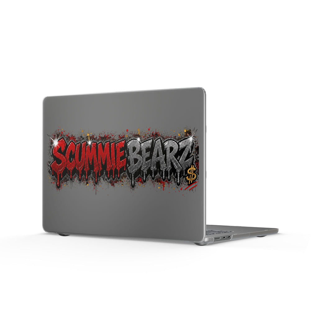 Matte MacBook Cases-RED / SILVER LOGO-SCUMMIEBEARZ™