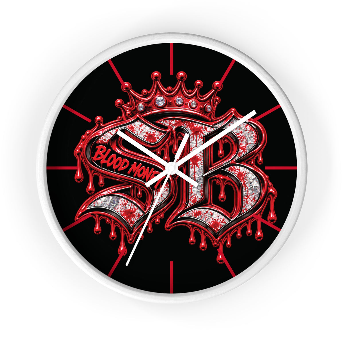 Wall Clock-BLOOD MONEY SB LOGO-SCUMMIEBEARZ™️