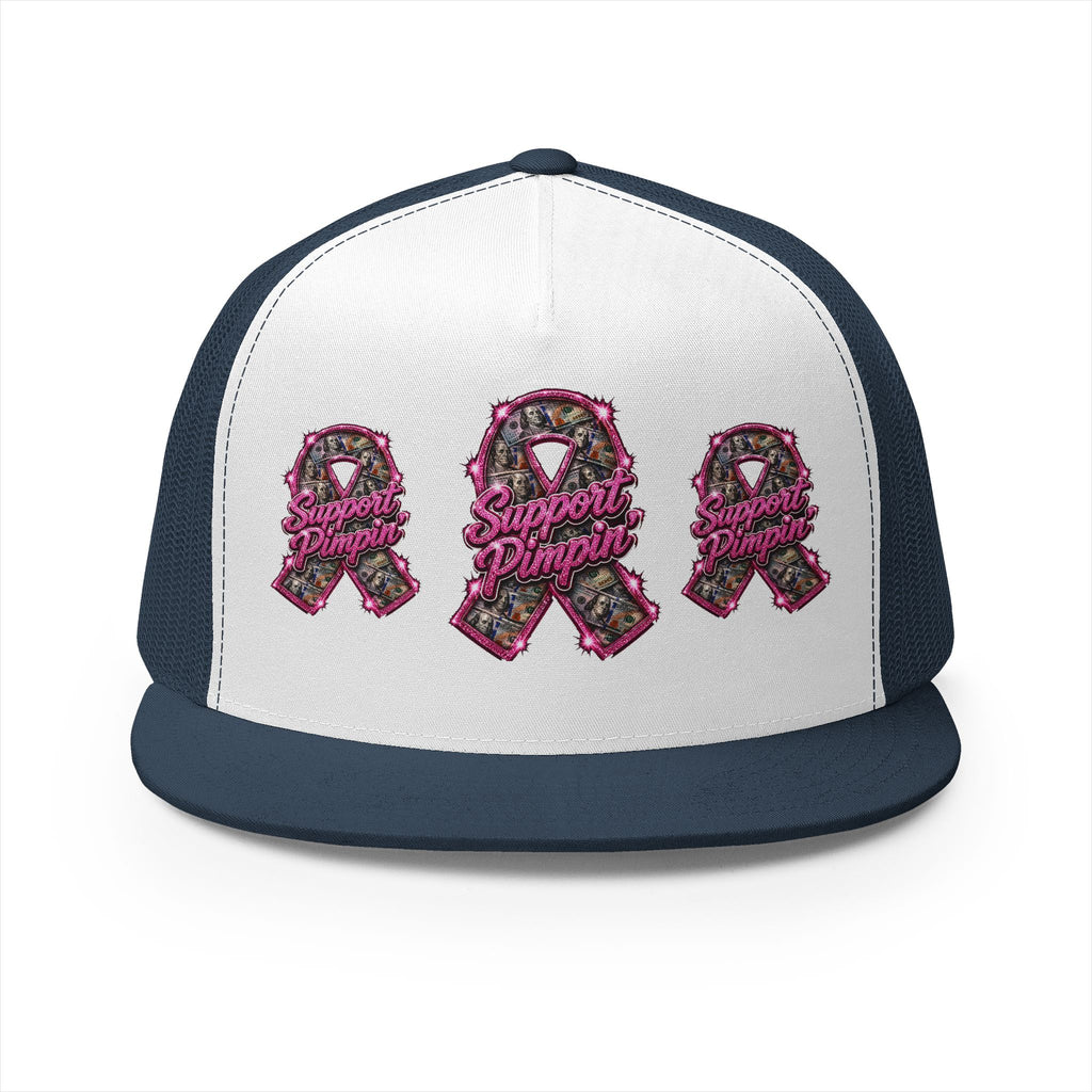 5 Panel Trucker Cap-SUPPORT PIMPIN-SCUMMIEBEARZ™