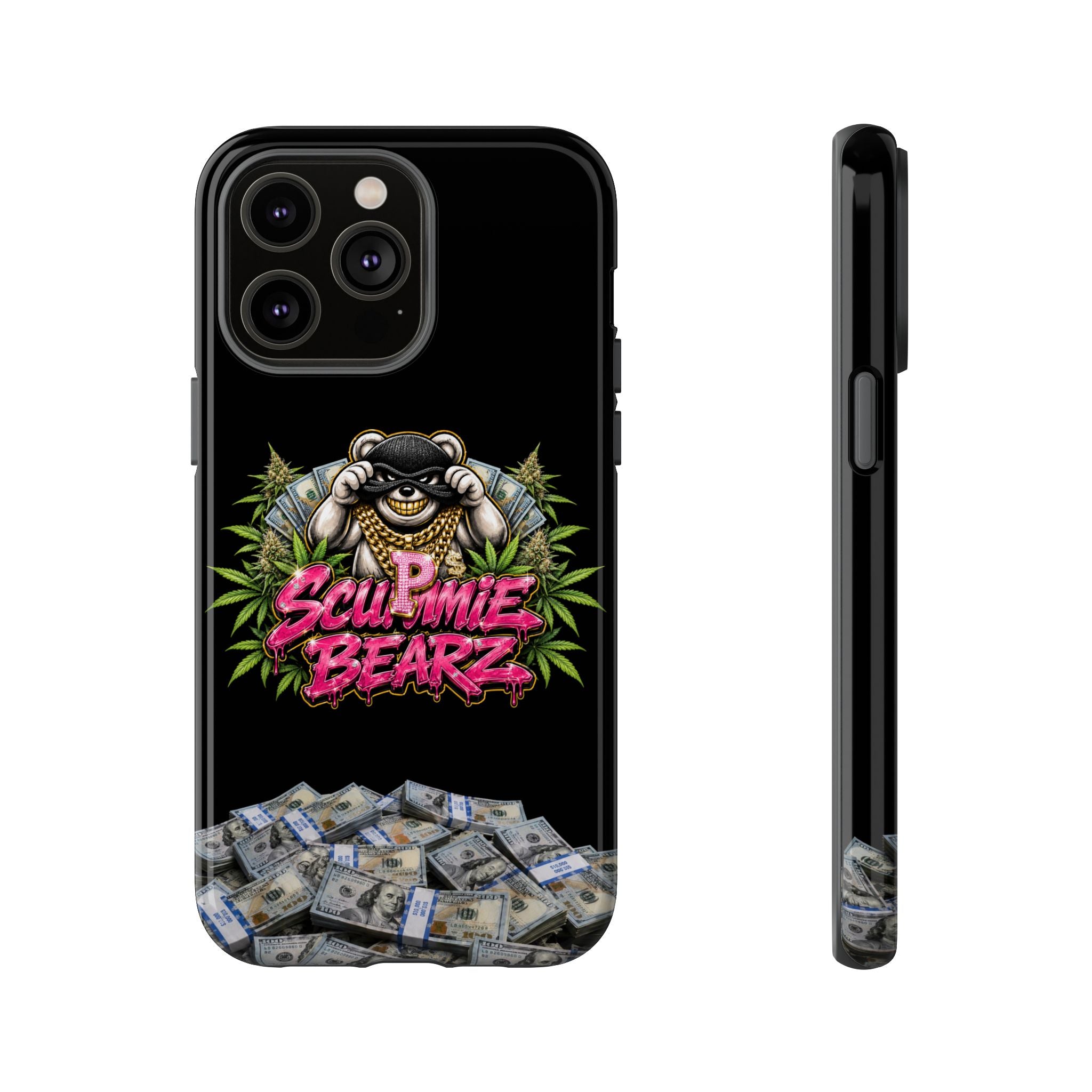 SCUMMIEBEARZ P.M.W. (P***y Money Weed) Logo Tough Cases