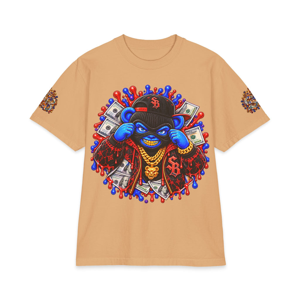 Get Served Red/Blue Remix | SCUMMIEBEARZ™ Shaka Wear Heavyweight Tee