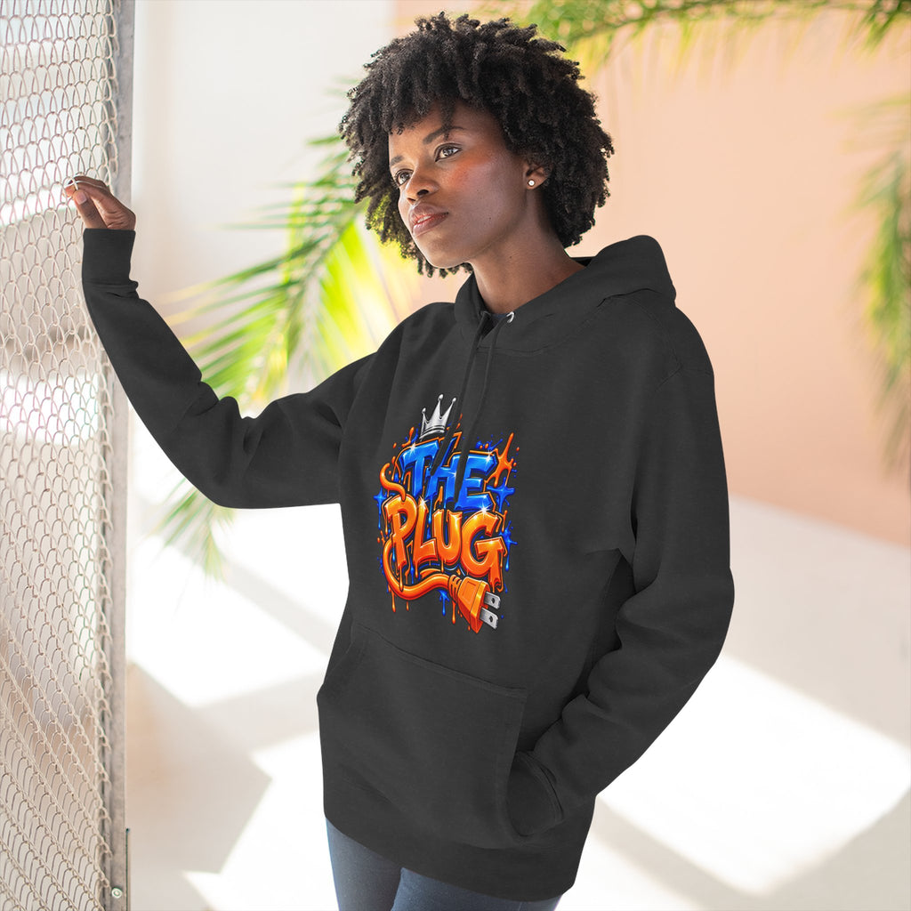 Three-Panel Fleece Hoodie-THE PLUG-SCUMMIEBEARZ™️