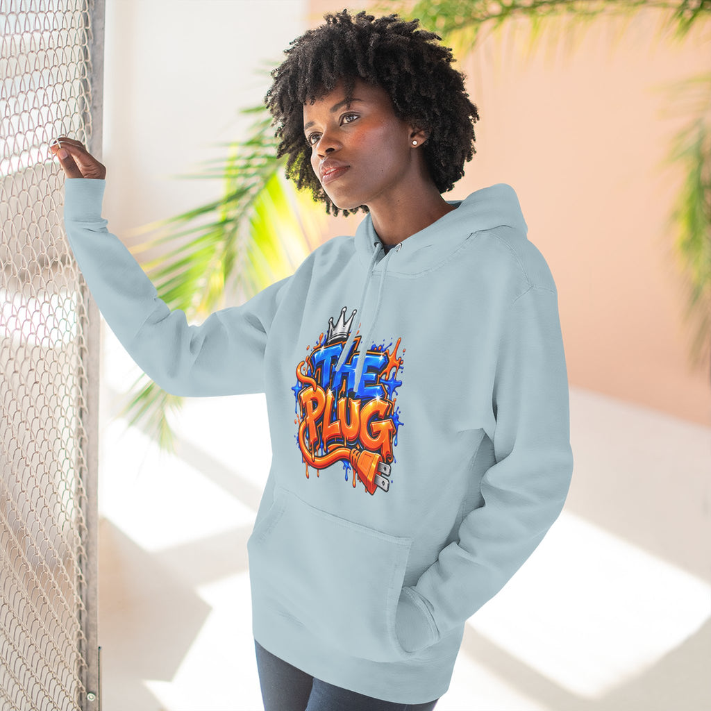 Three-Panel Fleece Hoodie-THE PLUG-SCUMMIEBEARZ™️