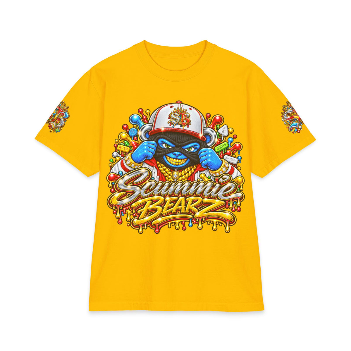 Unisex Max Heavyweight Short Sleeve-GET YOUR MIND RIGHT RED REMIX-SCUMMIEBEARZ™️