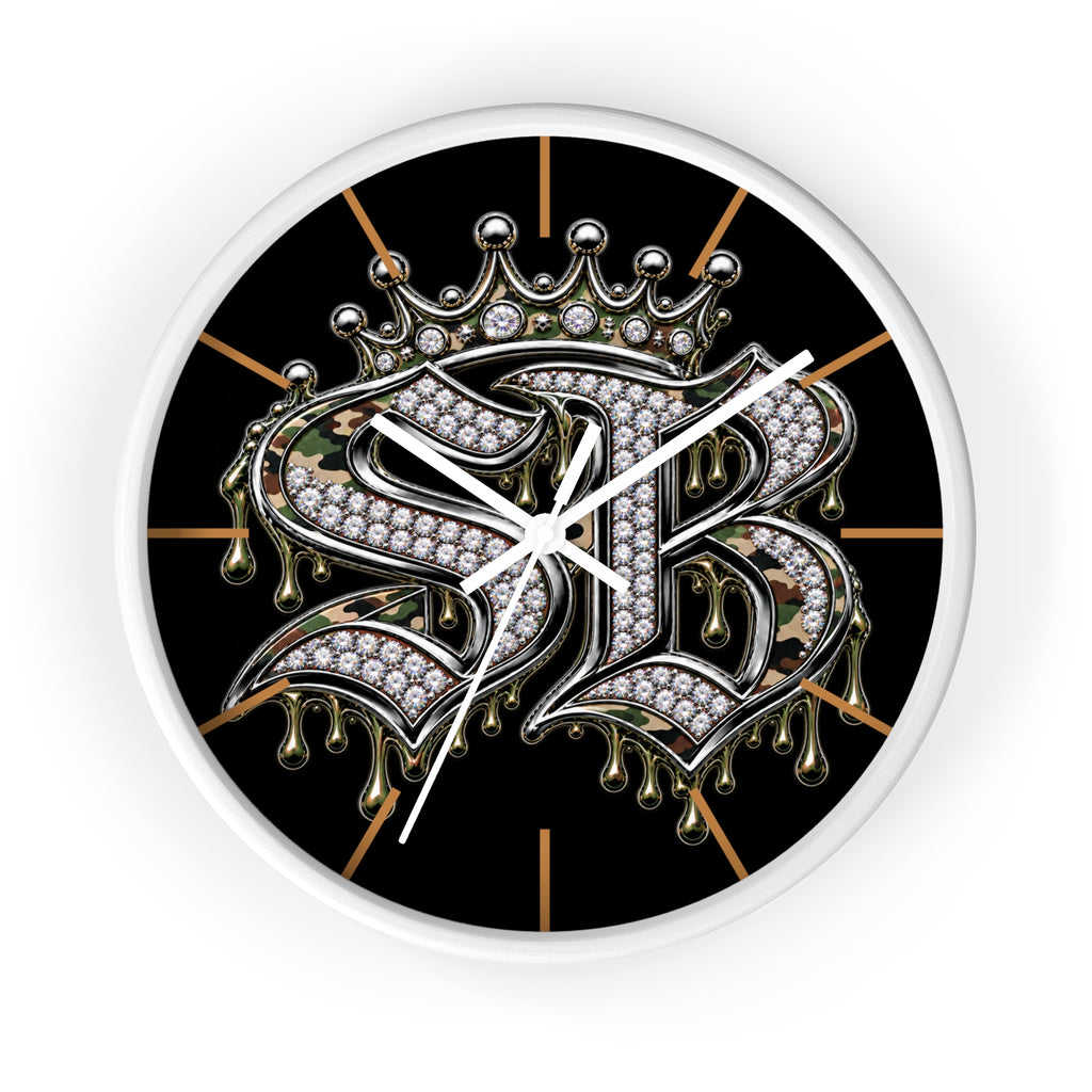 Wall Clock-CAMOUFLAGE SB LOGO-SCUMMIEBEARZ™️