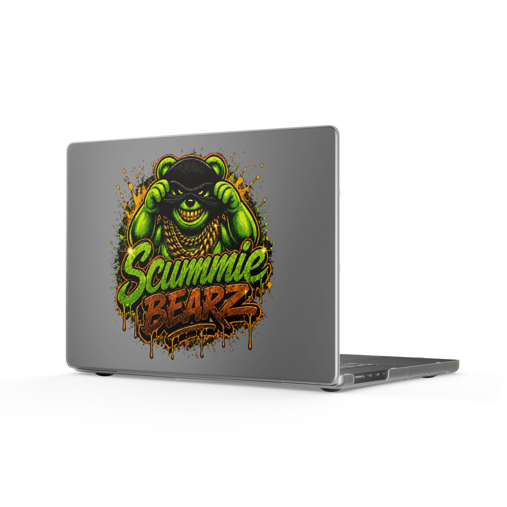 Matte MacBook Cases-GREEN MASK LOGO-SCUMMIEBEARZ™