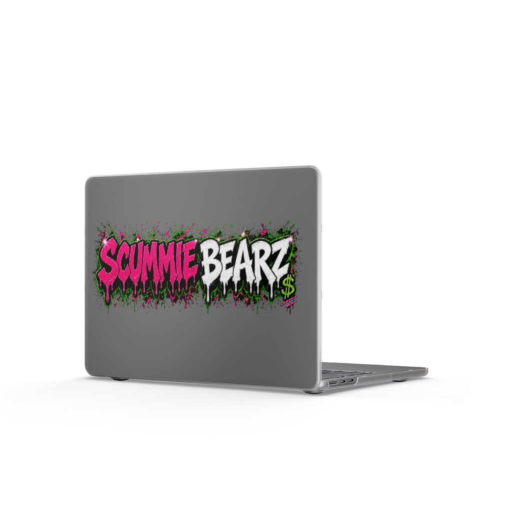 Matte MacBook Cases-PINK/SILVER LOGO-SCUMMIEBEARZ™