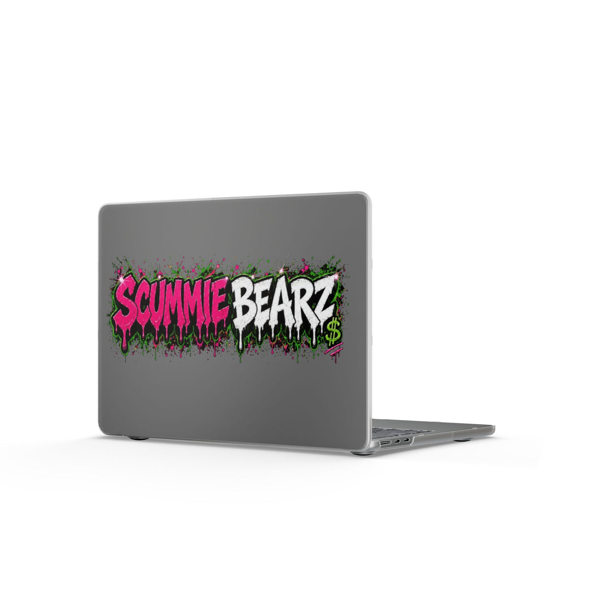 Matte MacBook Cases-PINK/SILVER LOGO-SCUMMIEBEARZ™