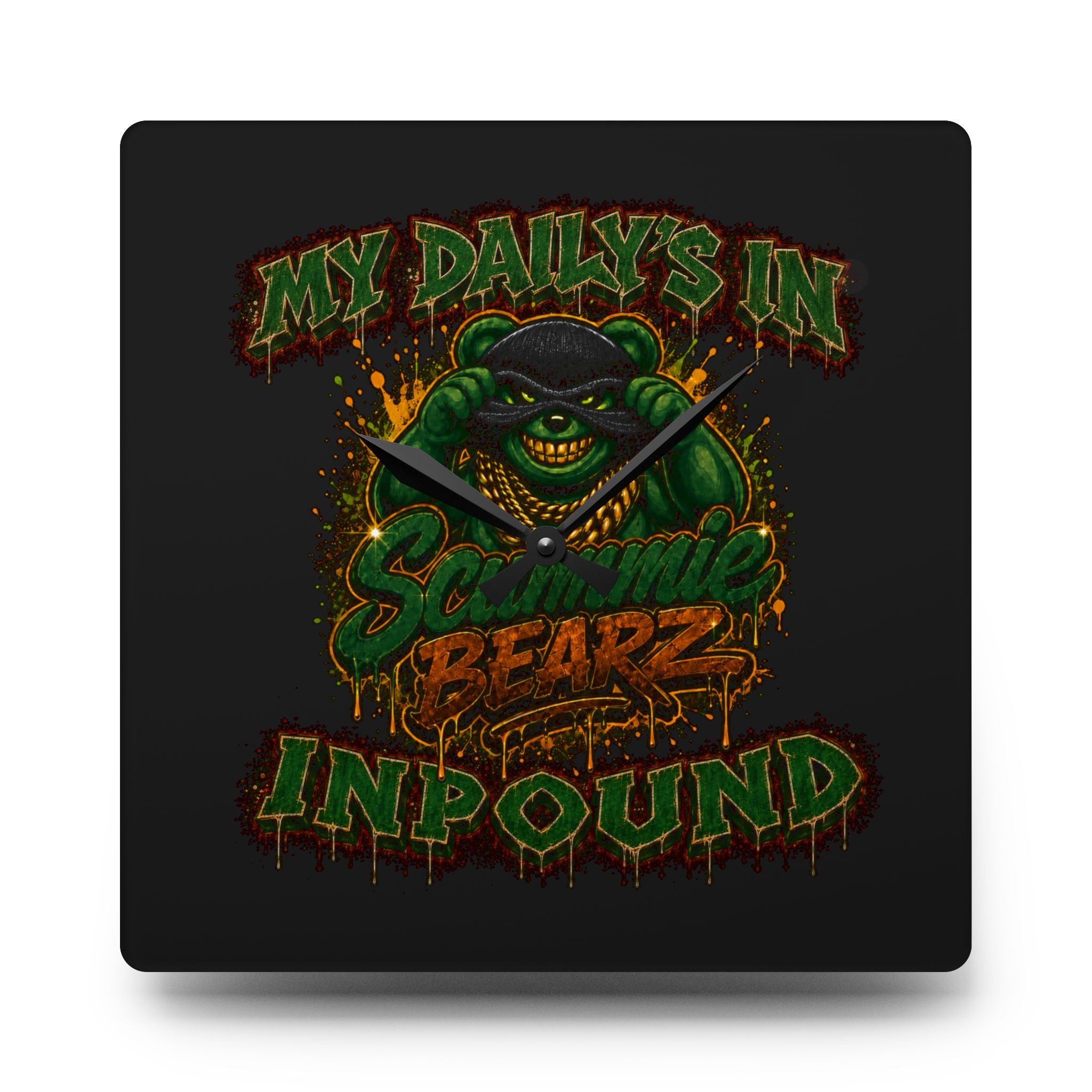 Acrylic Wall Clock-My Daily’s in Impound