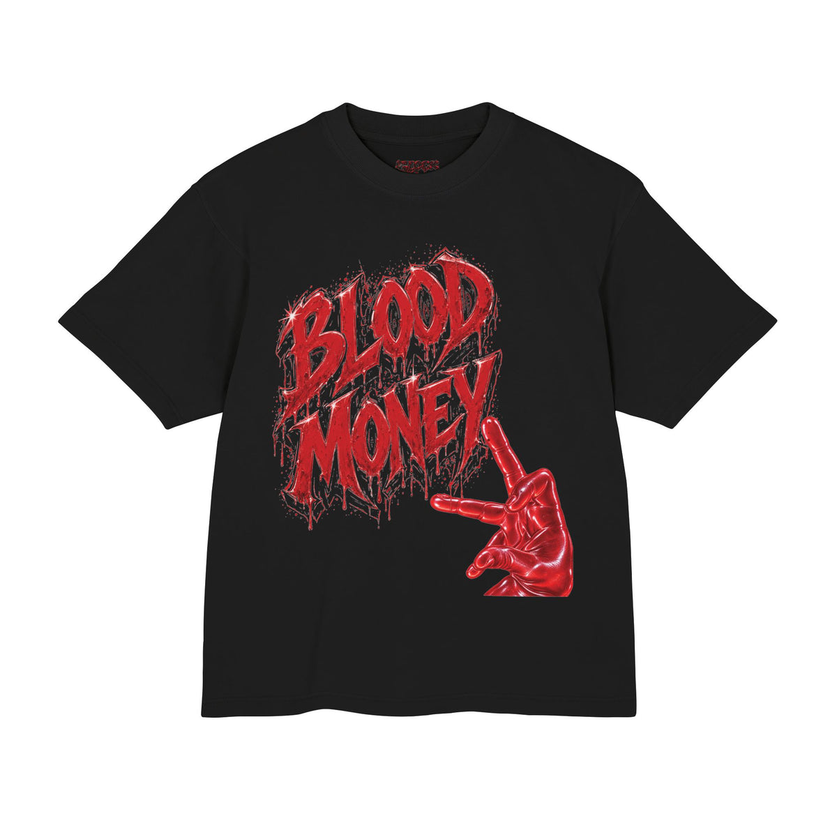 Unisex Urban Heavy Tee-BLOOD MONEY-™ | GANG GANG STREETWEAR TEE 🩸💰🐻-SCUMMIEBEARZ™️