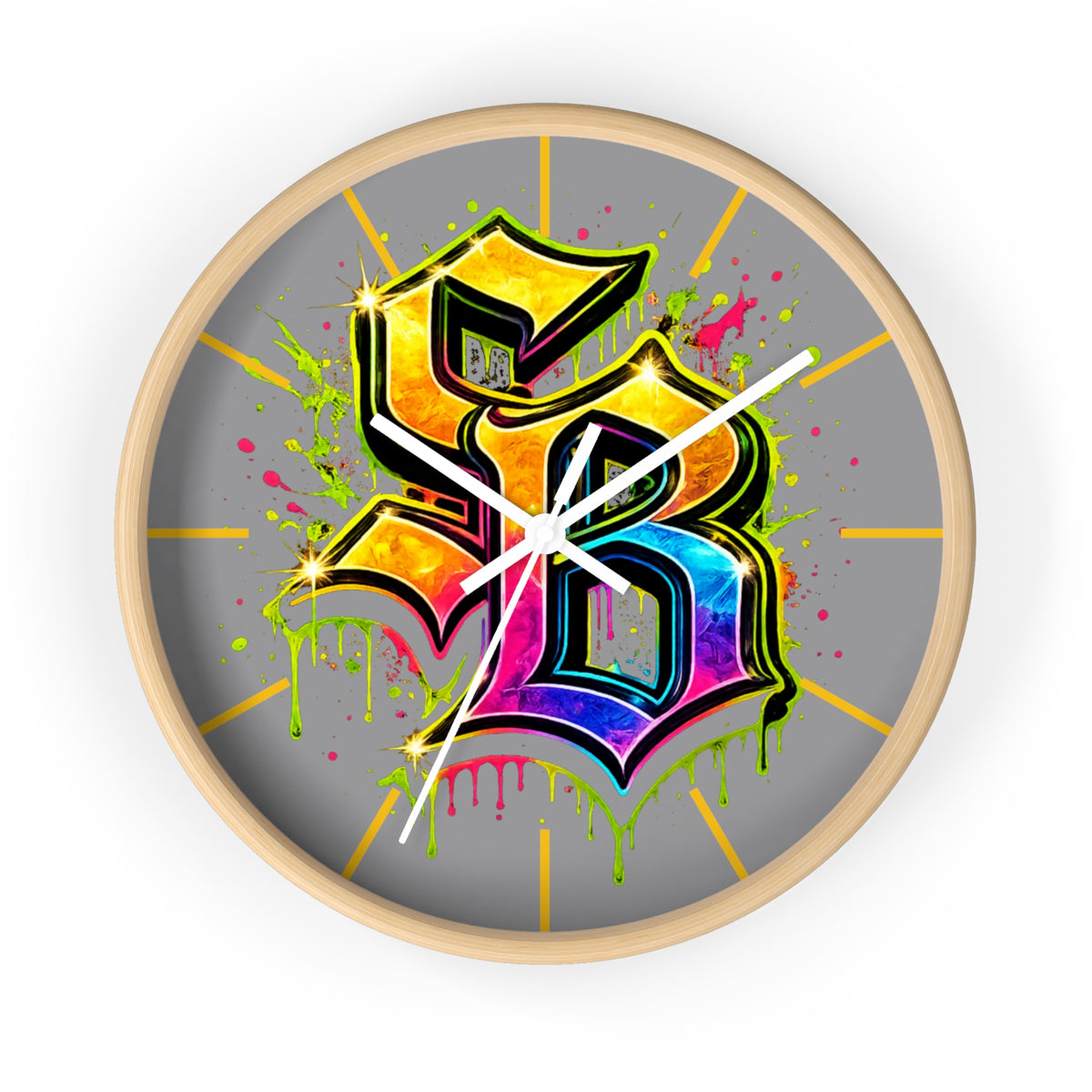 Wall clock-RAINBOW SB LOGO-SCUMMIEBEARZ™️