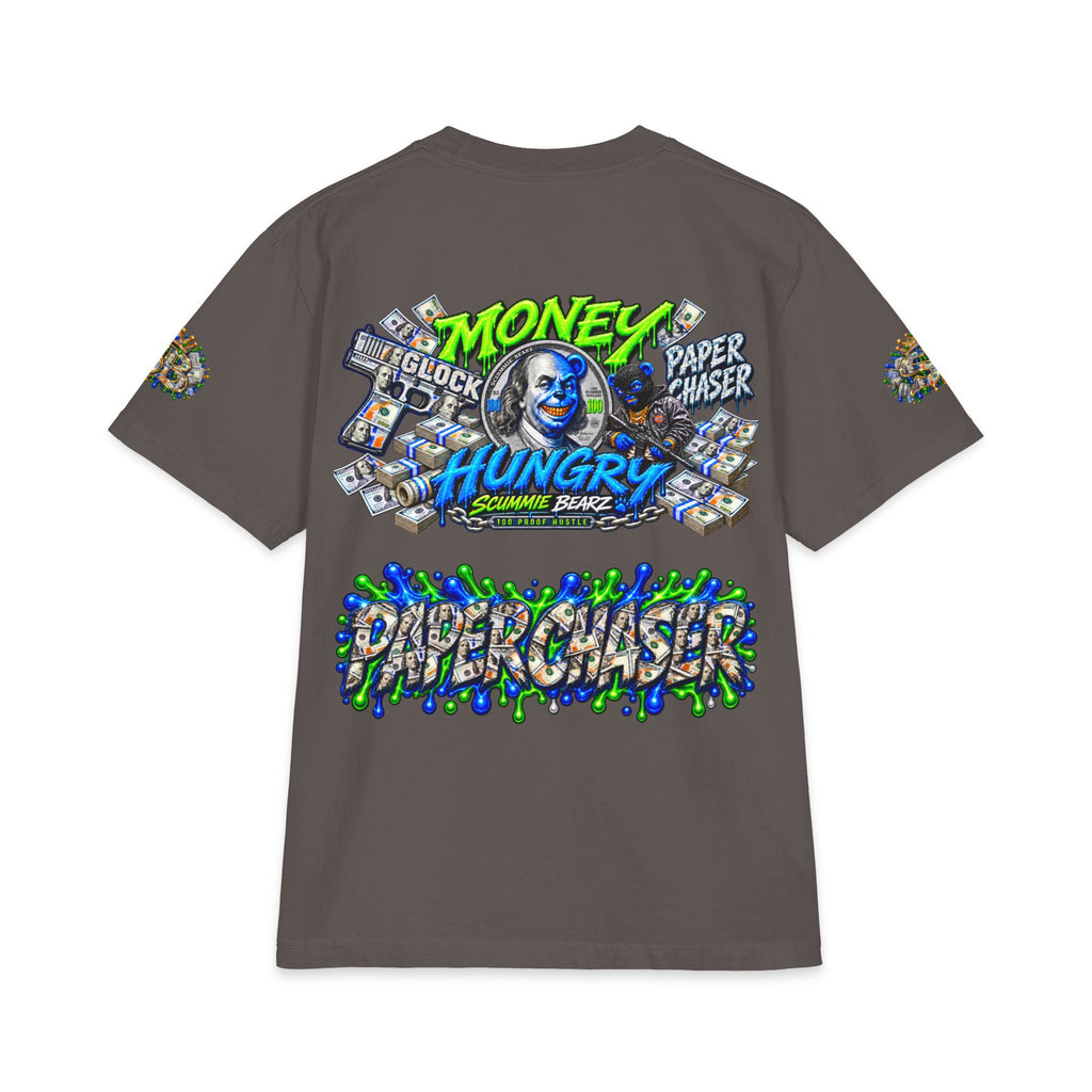 Money, Hungry Green Remix | SCUMMIEBEARZ™ Shaka Wear Heavyweight Tee