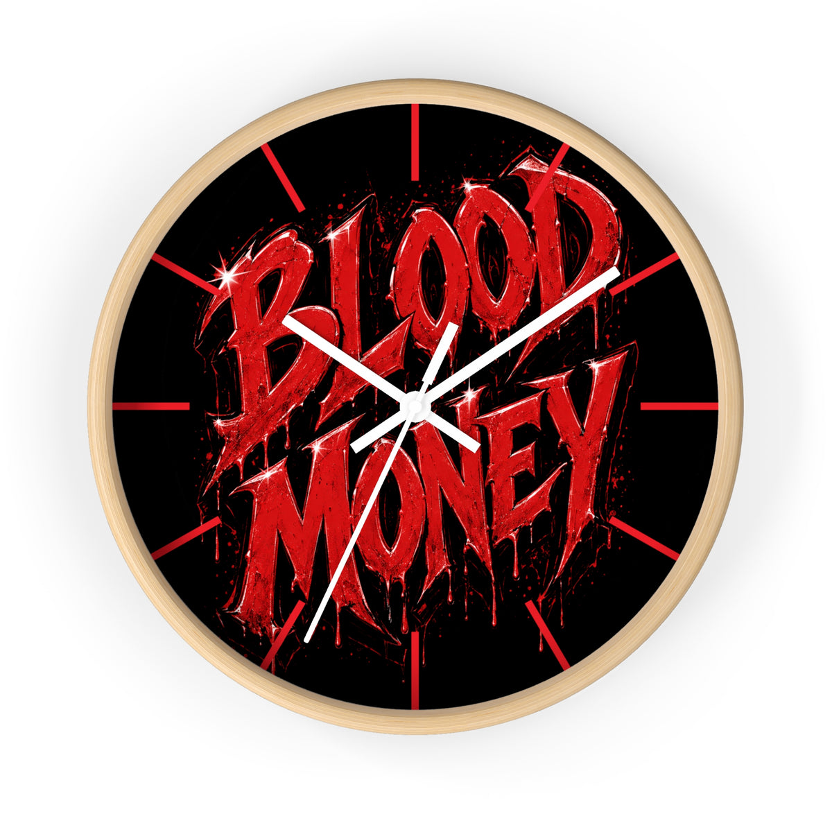 Wall Clock-BLOOD MONEY-SCUMMIEBEARZ™️