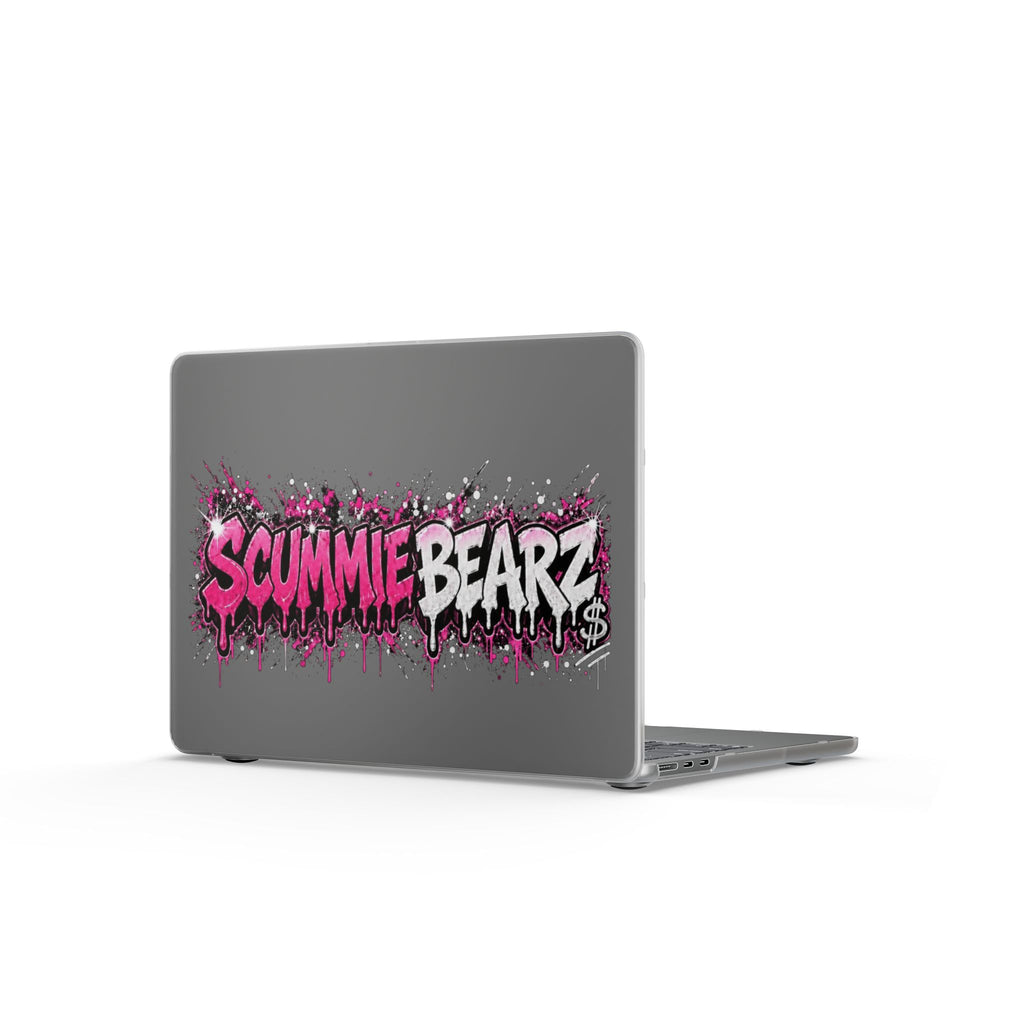Matte MacBook Cases-PINK/SILVER LOGO-SCUMMIEBEARZ™