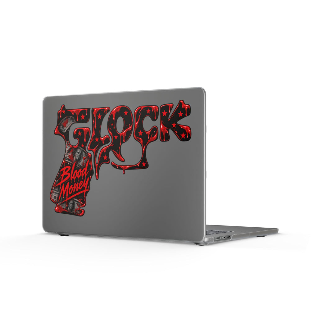 Matte MacBook Cases-BLOOD MONEY GLOCK-SCUMMIEBEARZ™️