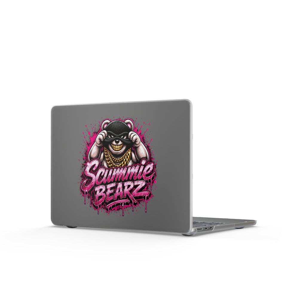 Matte MacBook Cases-PINK CAMO MASK LOGO-SCUMMIEBEARZ™️