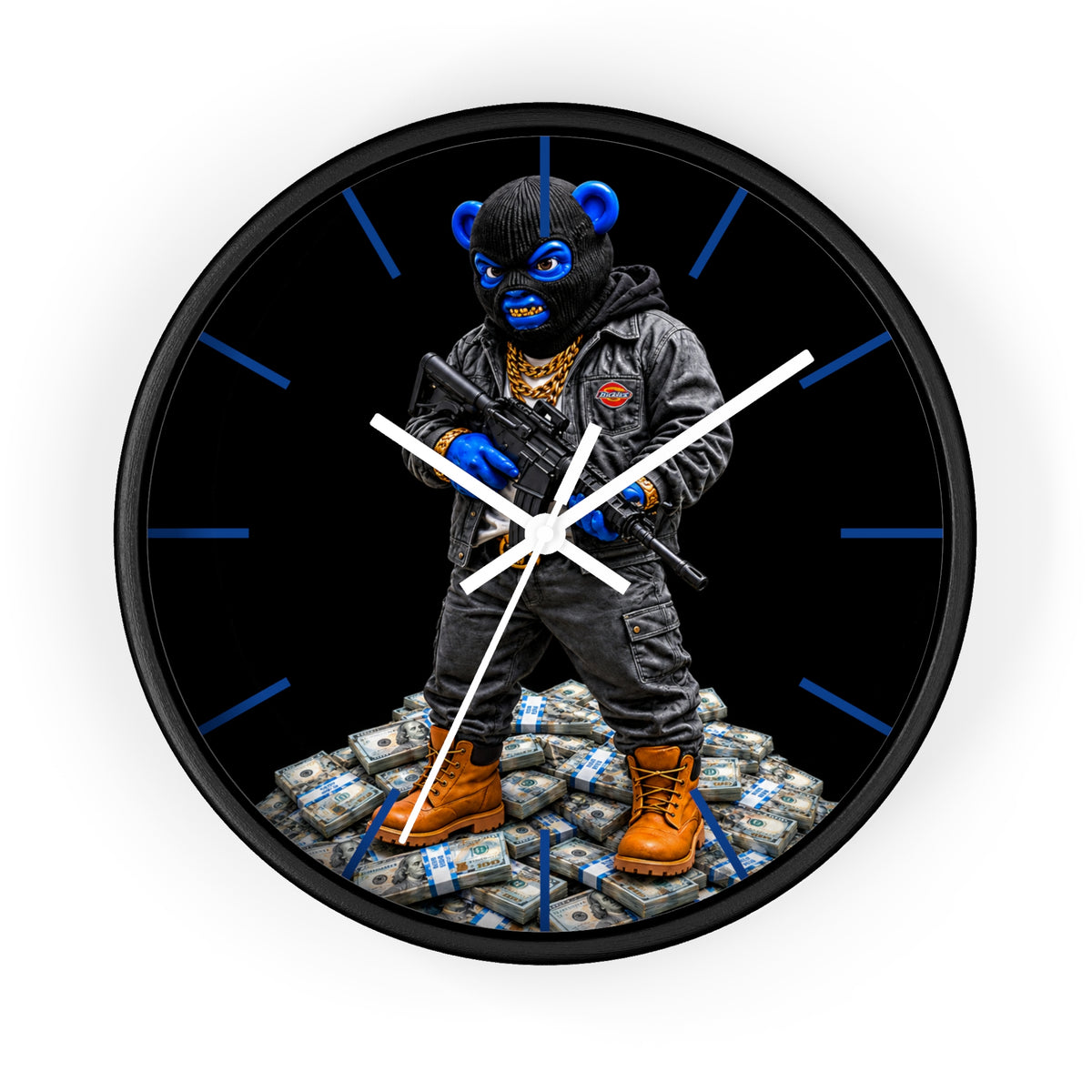 Wall Clock-PAPER CHASER-SCUMMIEBEARZ™️