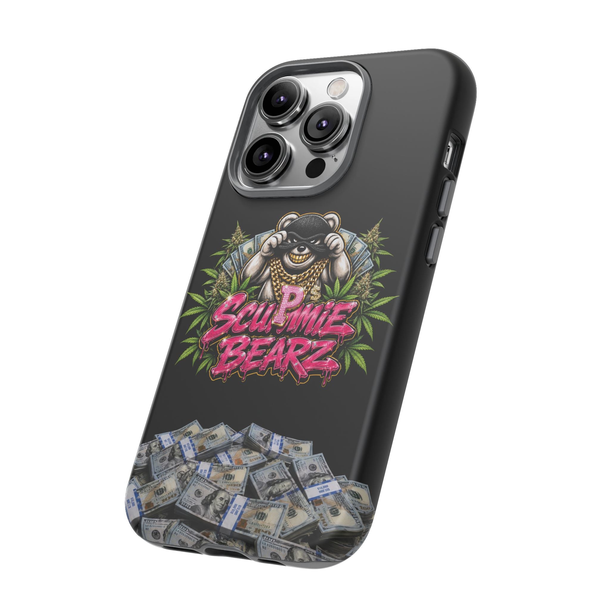 SCUMMIEBEARZ P.M.W. (P***y Money Weed) Logo Tough Cases