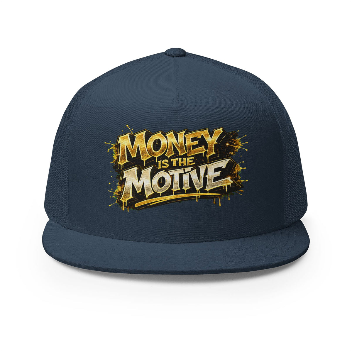 5 Panel Trucker Cap-GOLD MONEY IS THE MOTIVE-SCUMMIEBEARZ™