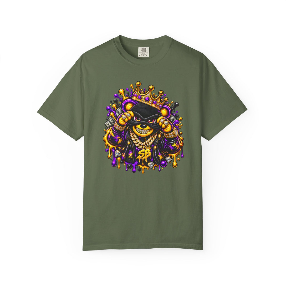 Unisex Garment-Dyed T-shirt-what you need i got it/ WHAT YOU NEED i GOT IT/CROWN MASK LOGO-SCUMMIEBEARZ™️