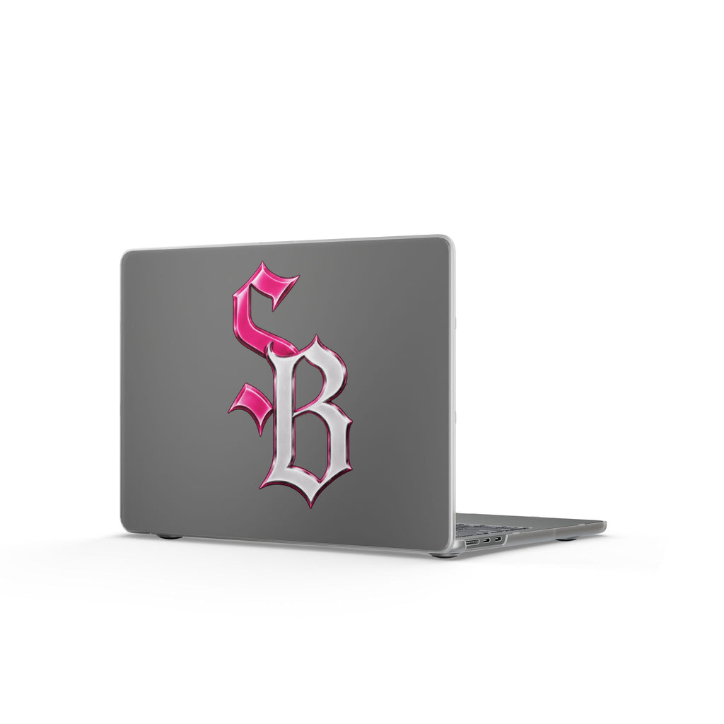 Matte MacBook Cases-PINK/SILVER SB LOGO-SCUMMIEBEARZ™️