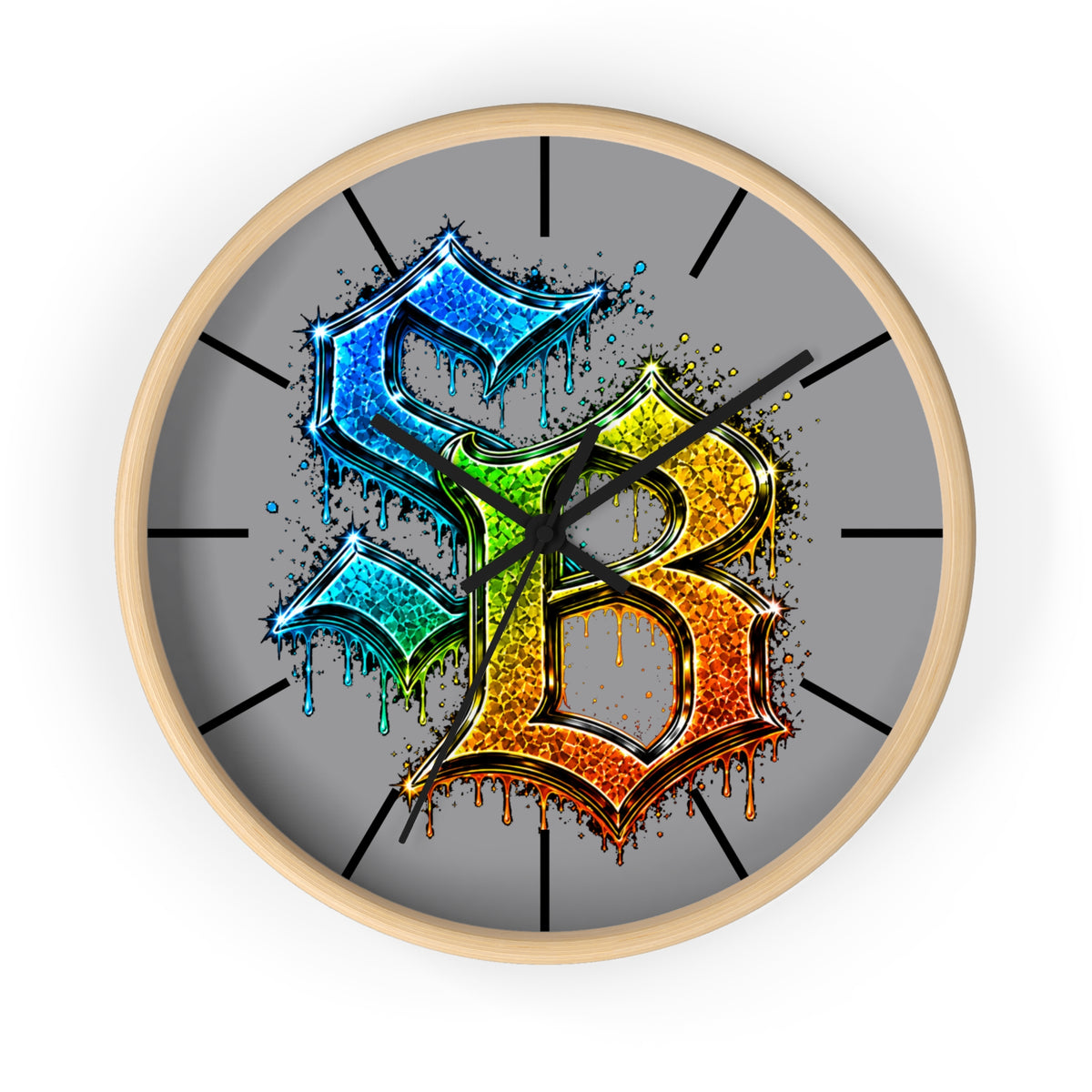 Wall Clock (Rainbow SB Logo)-SCUMMIEBEARZ™️