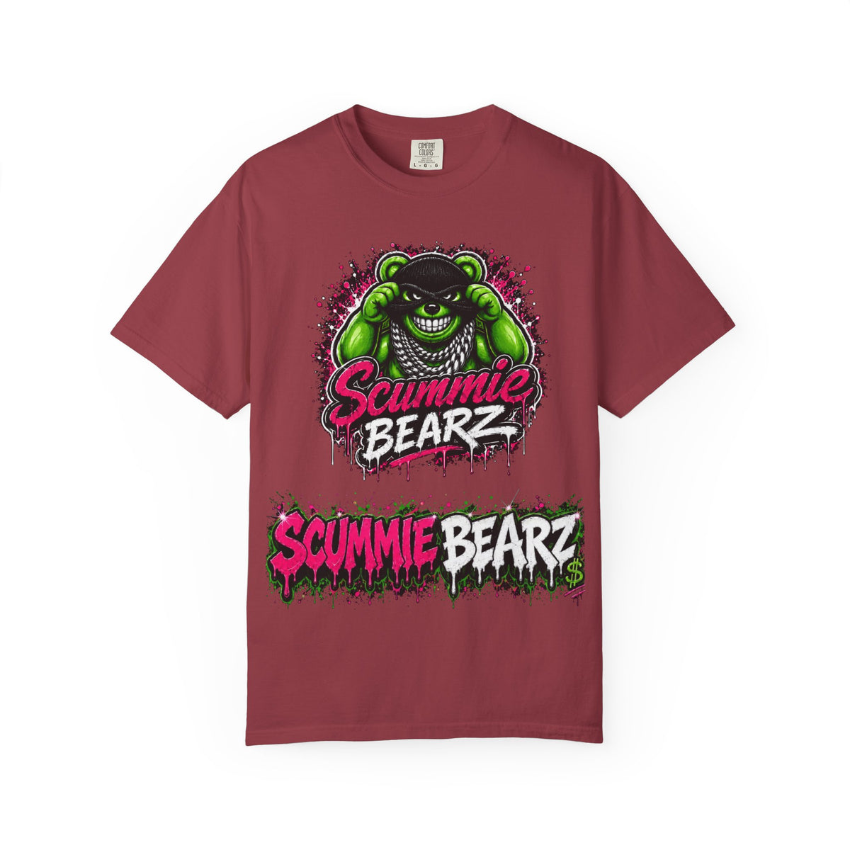 Unisex Garment-Dyed T-shirt-MASK LOGO&RATCHET-SCUMMIEBEARZ™