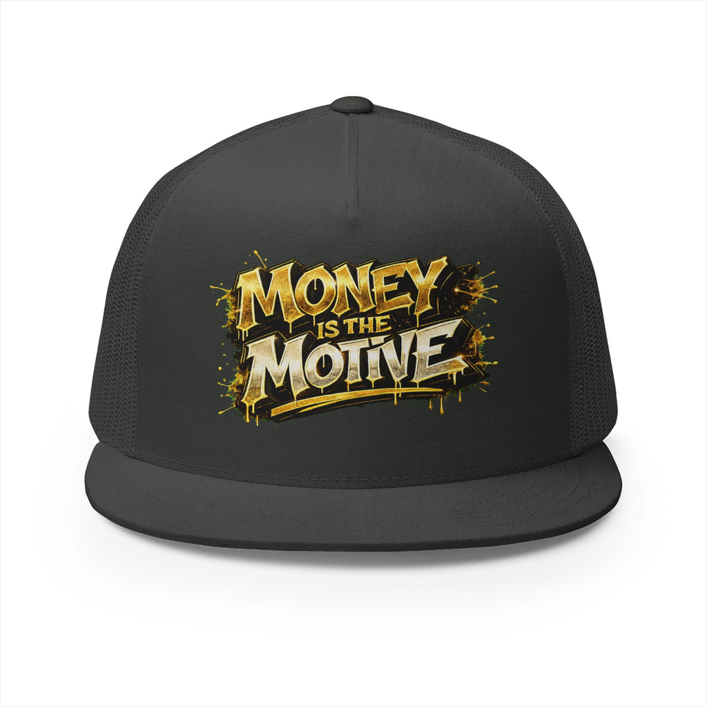 5 Panel Trucker Cap-GOLD MONEY IS THE MOTIVE-SCUMMIEBEARZ™
