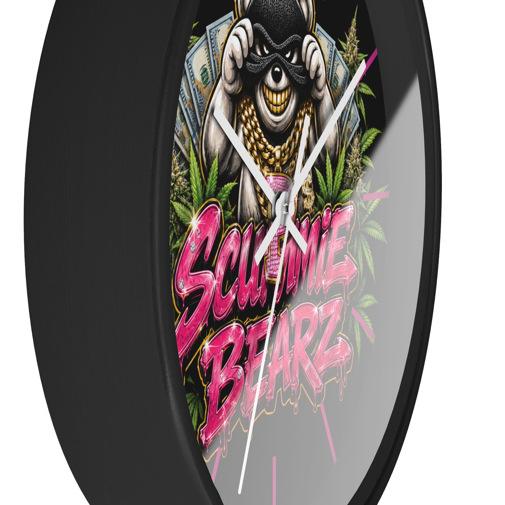 Wall Clock-Weed Logo-SCUMMIEBEARZ™️