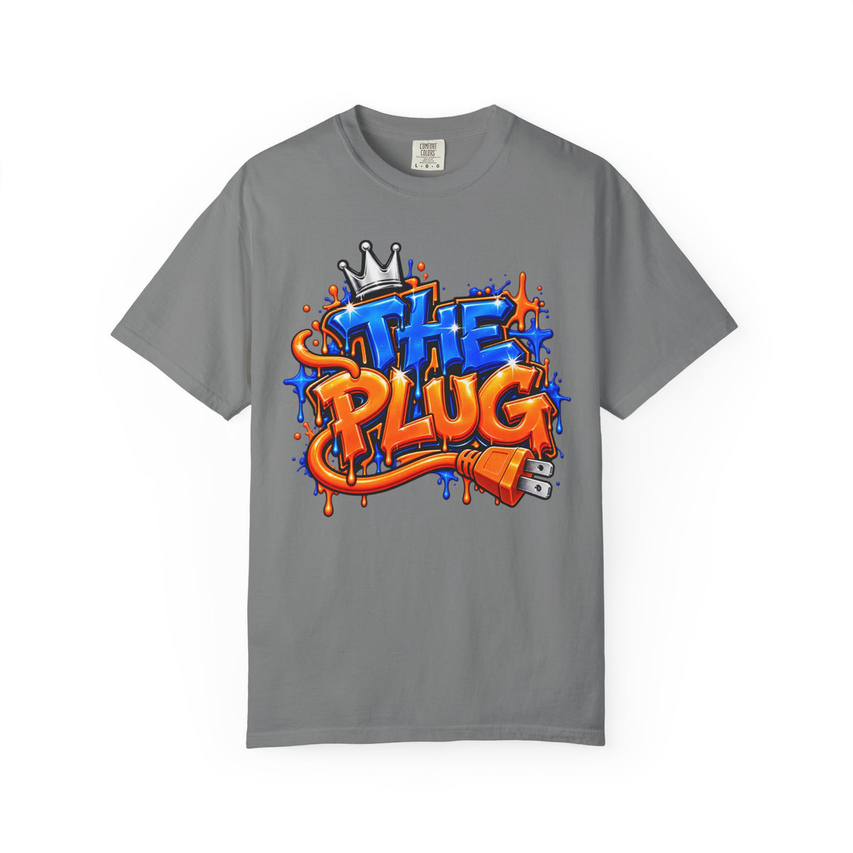 Unisex Garment-Dyed T-shirt-THE PLUG!!! MONEY IS THE MOTIVE-SCUMMIEBEARZ™️