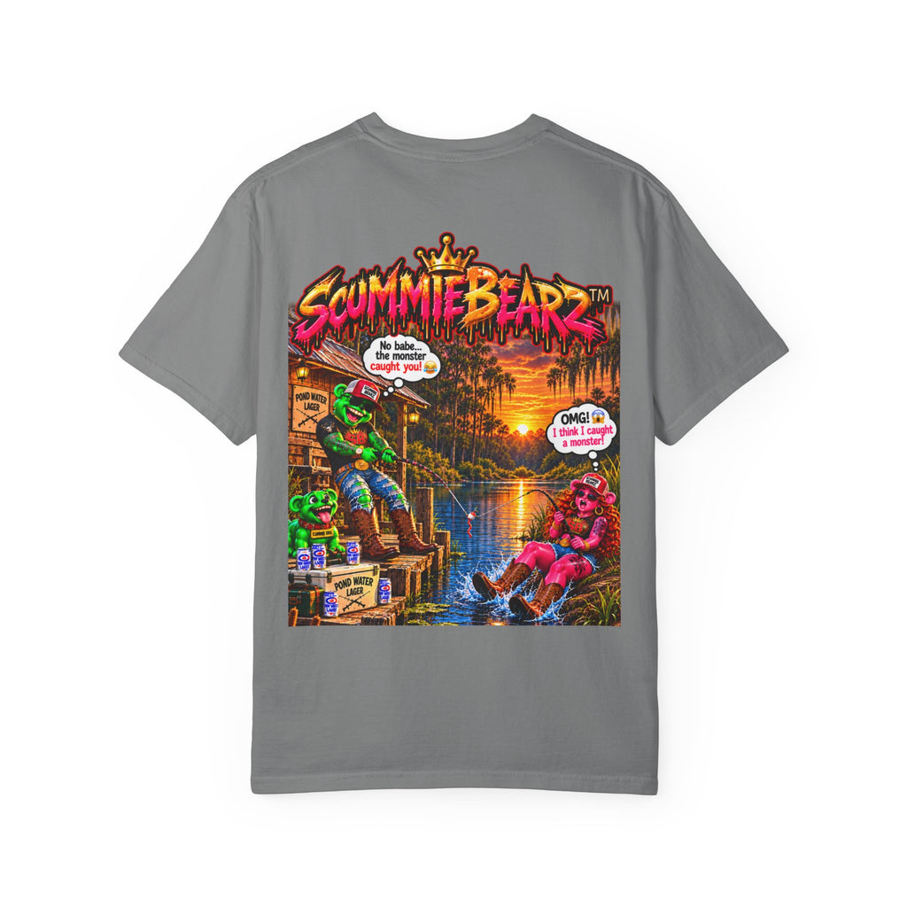 Unisex Garment-Dyed T-shirt-OMG I CAUGHT A MONSTER-SCUMMIEBEARZ™️