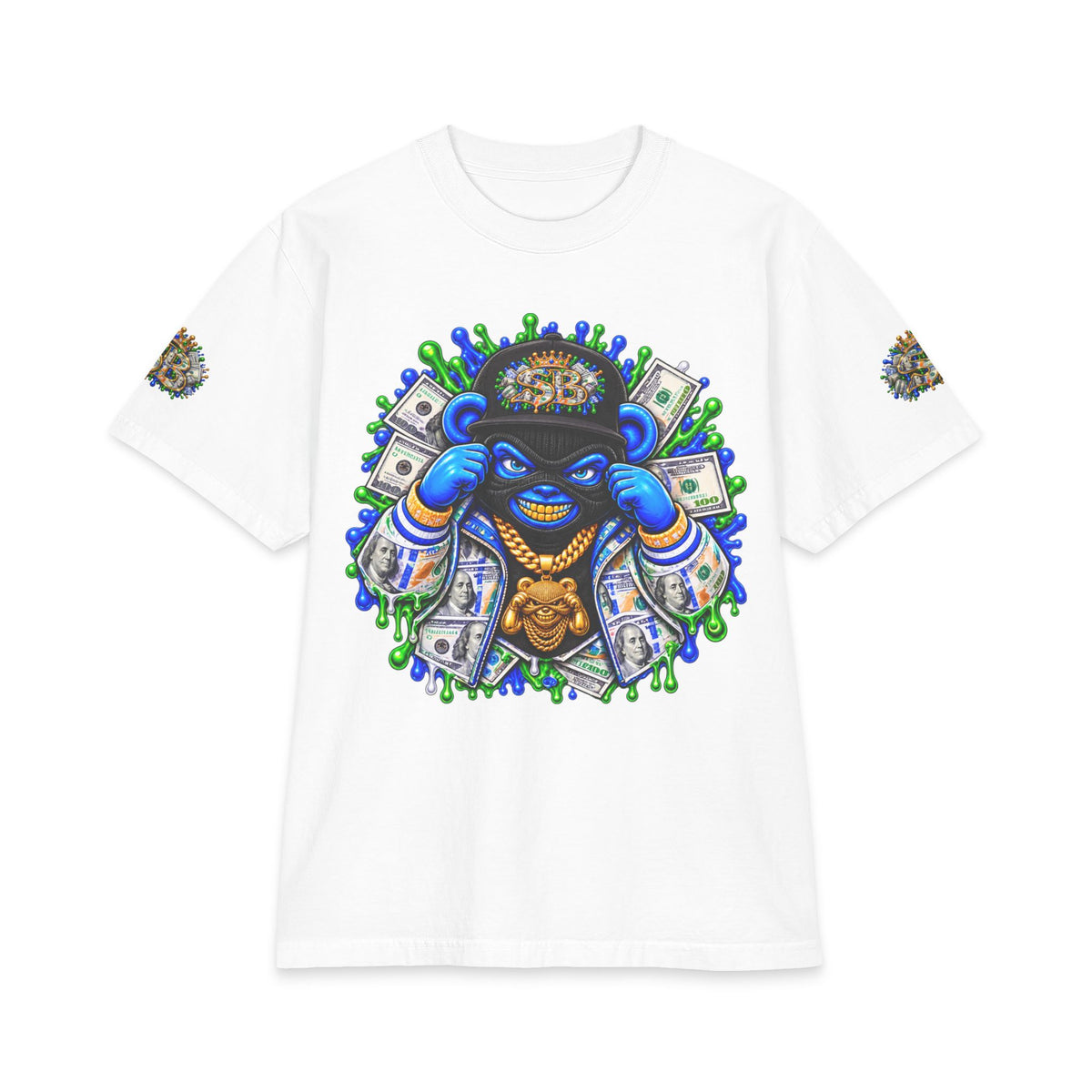 Money Hungry — Alternate Layout | SCUMMIEBEARZ™ Shaka Wear Heavyweight Tee