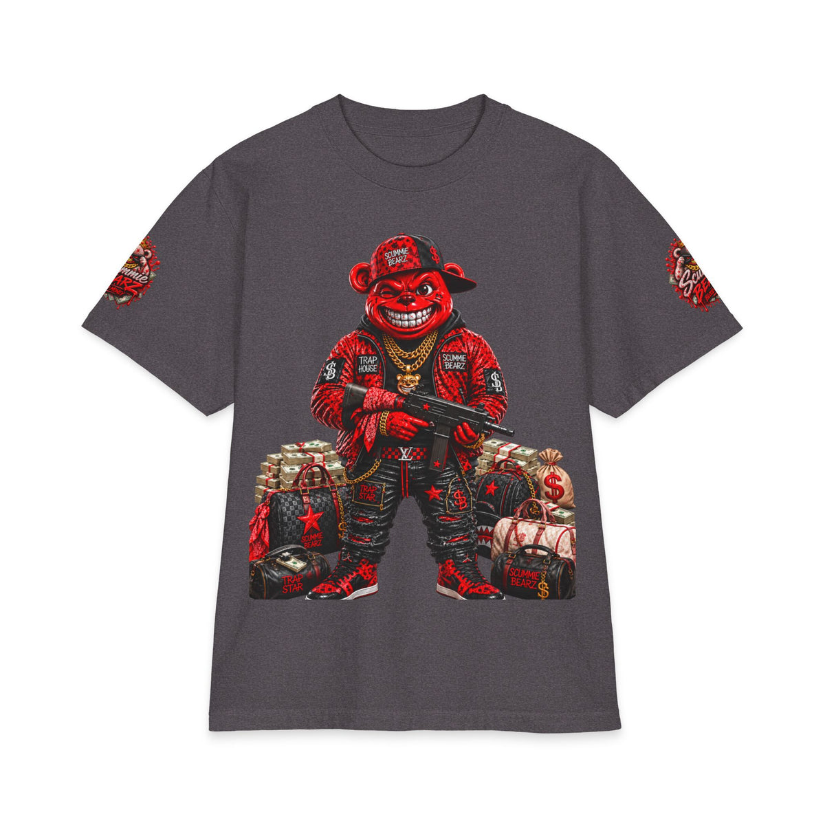Red Draco | SCUMMIEBEARZ™ Shaka Wear Heavyweight Tee