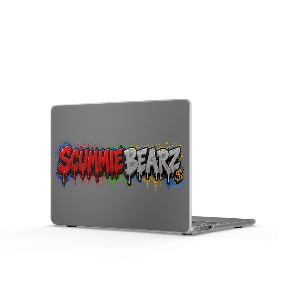 Matte MacBook Cases-RED / SILVER LOGO-SCUMMIEBEARZ™