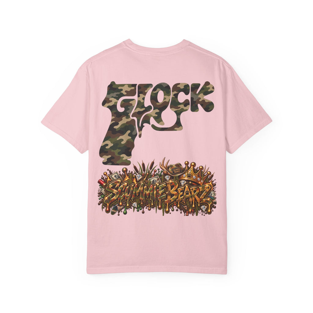 Unisex Garment-Dyed T-shirt-HILLBILLY CAMO GLOCK -SCUMMIEBEARZ™