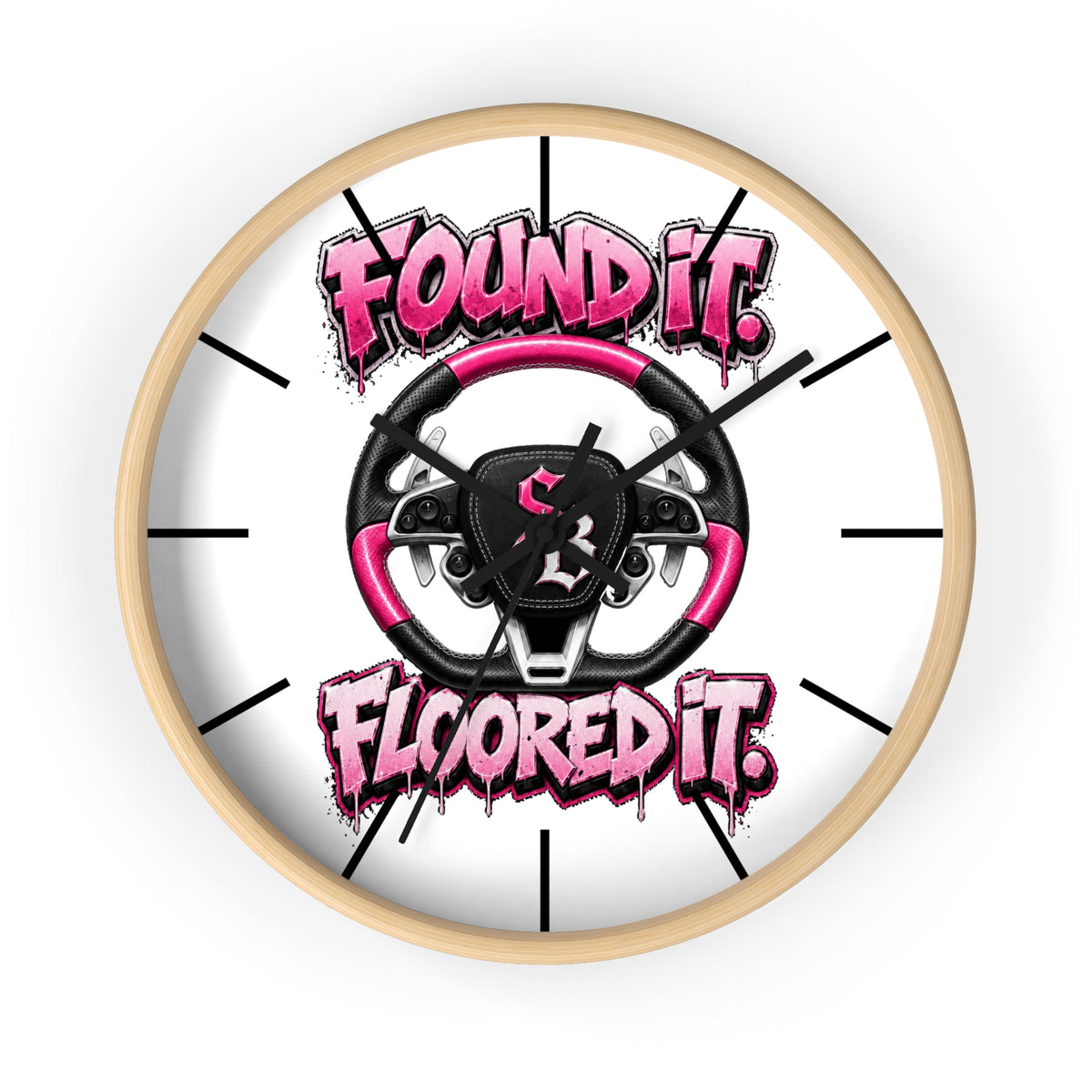 Wall Clock-PINK GTA-SCUMMIEBEARZ™️