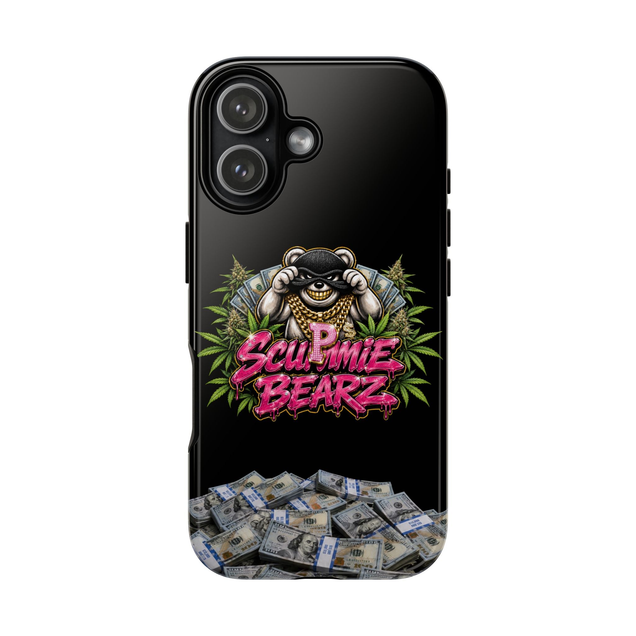 SCUMMIEBEARZ P.M.W. (P***y Money Weed) Logo Tough Cases