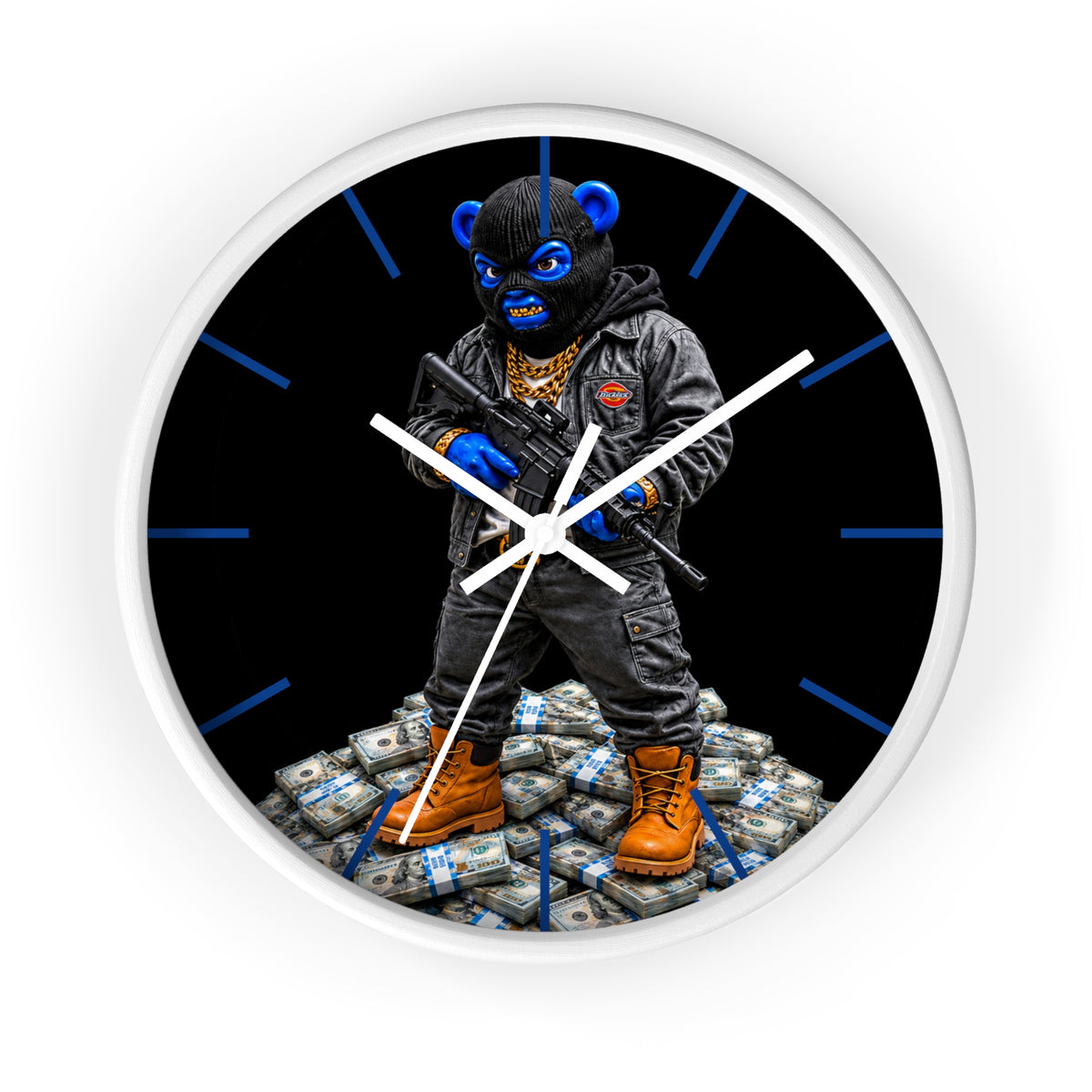 Wall Clock-PAPER CHASER-SCUMMIEBEARZ™️