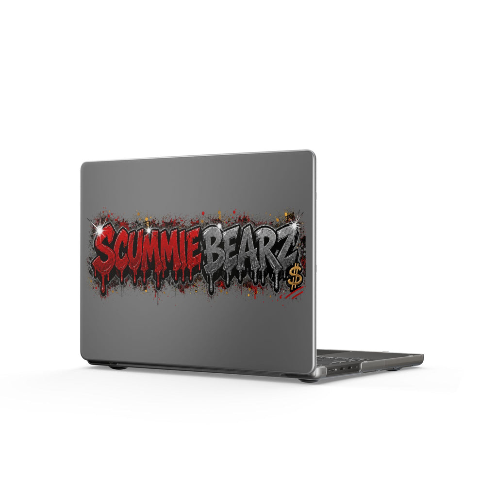 Matte MacBook Cases-RED / SILVER LOGO-SCUMMIEBEARZ™