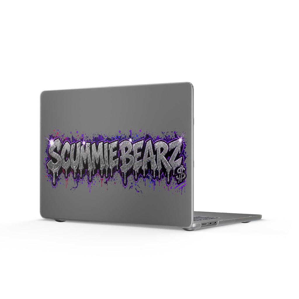 Matte MacBook Cases-SILVER / PURPLE LOGO-SCUMMIEBEARZ™
