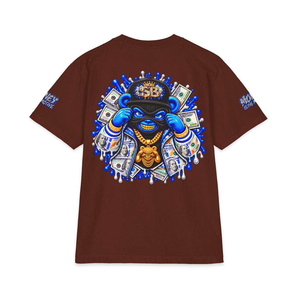 Money Is The Motive Gold Pendant | SCUMMIEBEARZ™ Shaka Wear Heavyweight Tee