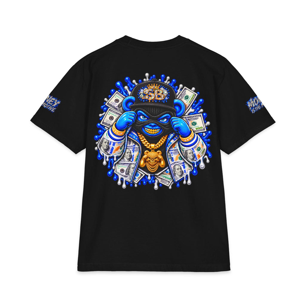 Money Is The Motive Gold Pendant | SCUMMIEBEARZ™ Shaka Wear Heavyweight Tee