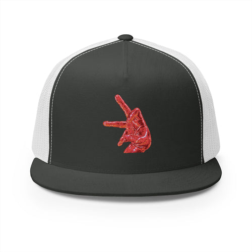 5 Panel Trucker Cap-BLOOD MONEY HAND LOGO-SCUMMIEBEARZ™️