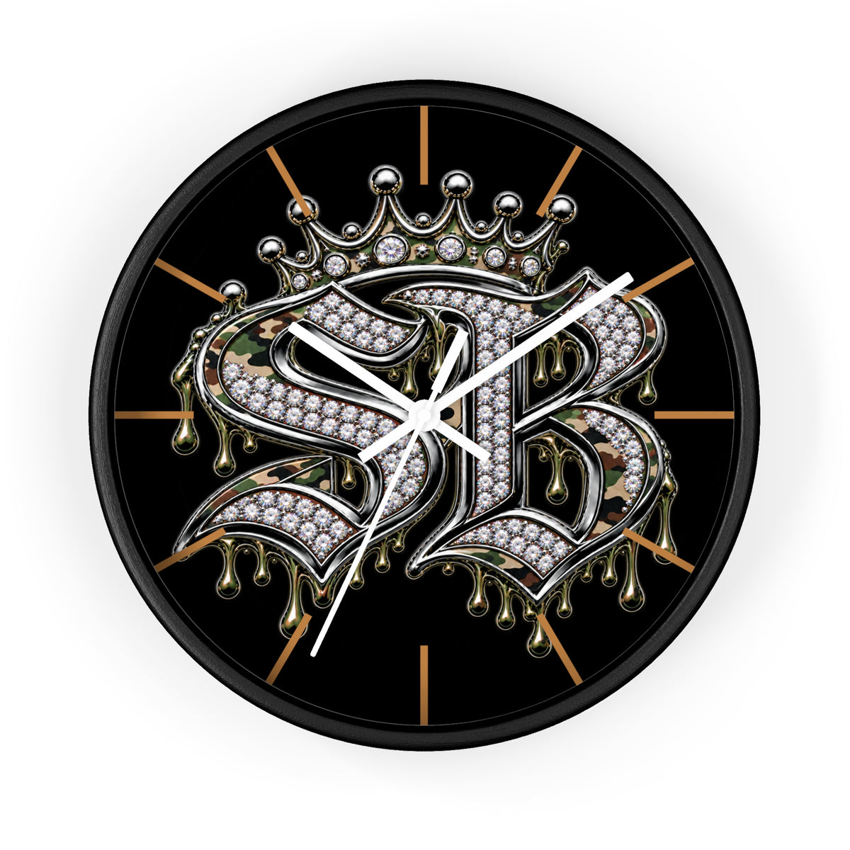 Wall Clock-CAMOUFLAGE SB LOGO-SCUMMIEBEARZ™️