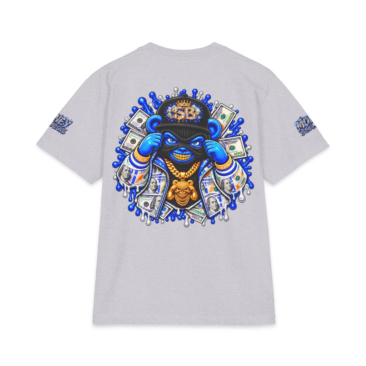 Money Is The Motive Gold Pendant | SCUMMIEBEARZ™ Shaka Wear Heavyweight Tee
